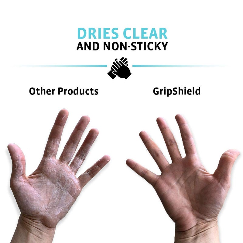2Toms GripShield، معزز قبضة غير لزج، حل قبضة جاف لليدين المتعرقة، للتنس، البيكلبول، الجولف، الرقص على العمود، والألعاب، 1.5 أونصة، 3 زجاجات - Image 3